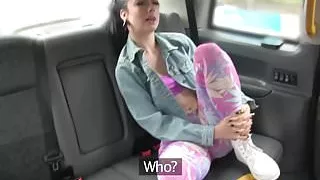 Public cab babe pussylicked by backseat punk