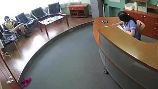 Amateur euro cocksucking doctor during exam