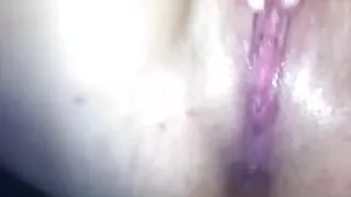 squirting and pushing out my loose gaping prolapse