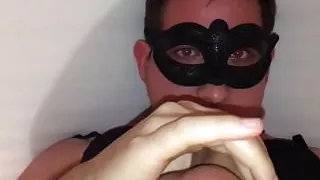 Sissy full orgasm after 2 weeks of denial cum on face