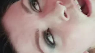 Beauty in red lingerie gets a bit kinky