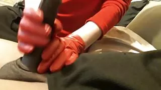 Red Glove Handjob
