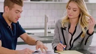 VIXEN Two Hot College Teens Fuck Their TA For Grades