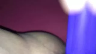 Fucking the wife with the 9 in Silicone Captain cock dildo