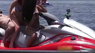 Teens Ride the Party Boat video starring Eva Saldana - Mofos