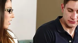 Glam massage doctor sucking patients cock