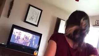 my girl takes it deep in her ass