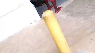 Thick hips in red tights