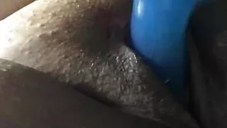 Pussy filled with big dildo