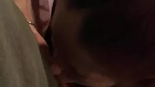 Strung out whore sucking my cock