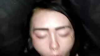 Fucking her throat till i cum