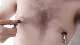 Nipple clamps and pissing