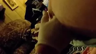 Fingering his ass
