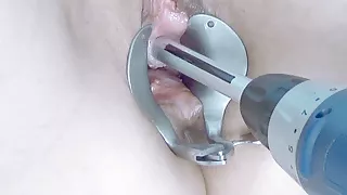 Peehole Play with Drilldo and Bladder filled with Cum