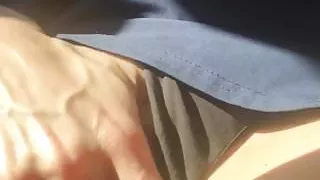 Fingering in the car