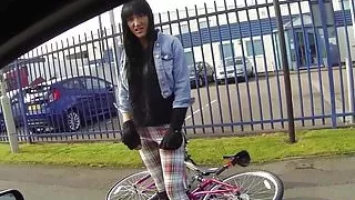 Busty brit bird doggystyled in public by cop