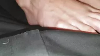 Foot tease from escort friend