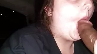 Young Rissa sucking this Big Black Dick After Work