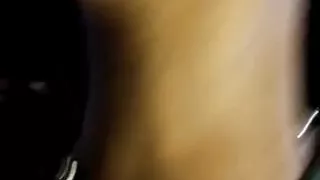 BBW Wife fucking with foot in air with ankle bracelet.