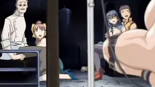 Femdom mistress enema, punch, stick and fuck tied slave girl