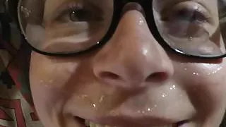 Bedroom Sexcam With Cum On My Glasses 8D