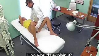 Real euro patient plowed during checkup