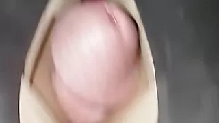 Heel fuck in pantyhose