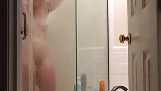 Petite MIlF showering this morning