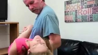 girl punished by her stepdad