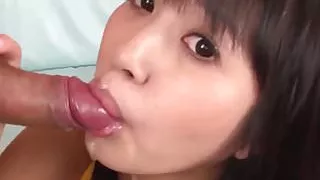 Kotomi Asakura teases with solo before working the cock