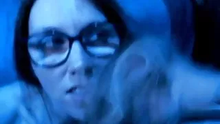 Sexy Brunette Hairjob, Hair-Blowjob  and Cum in Hair