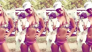 Sarah Kantorova Stripper Puts Bikini Ass On The Line