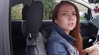 British redhead plowed outdoors by the police