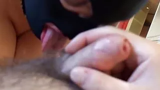 Session June 2017: my slave lick licking balls and cock