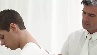 Dom daddy plows sub boy bareback