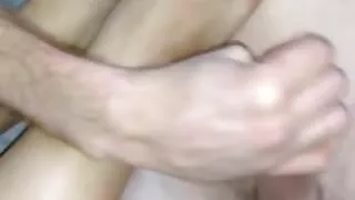 Mercilessly paddling his balls until he cums 2 of 3