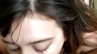 Latina gag deepthroat sloppy spit