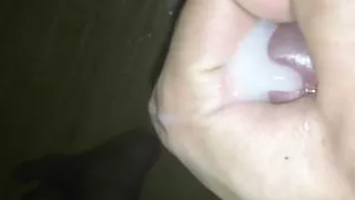 Virgin guy throbs to orgasm