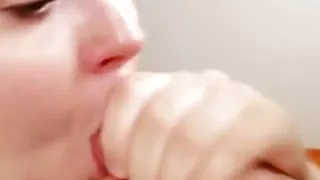 20yr old Shelly getting cum in her pretty mouth