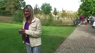 Two Boys Seduce Stranger Girl to Fuck in Park for Money
