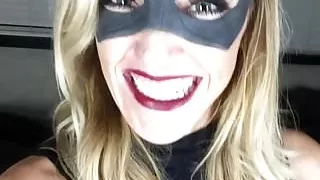 Katie Cassidy in Black Canary costume