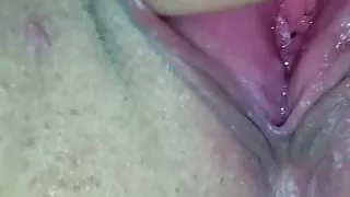 close up girlfriend squirting