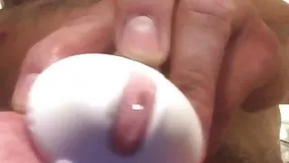 Milking in chastity at the request of my keyholder