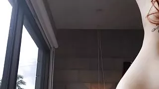 Zaras tongue painted with cumshot