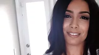 Aaliyah giving a show in hot nurse outfit