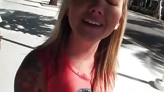 Mofos - Lets Try Anal - Bikini Flash and Tease starring  Add