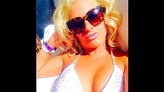 Melissa Hardbody Goes Nuts Tiny White String Bikini