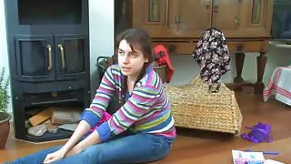 Masturbation on the floor