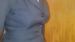 Doctor dick humping my hot wife through hwr pantyhose