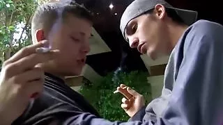 Smoking Micah Andrews loves riding Joey Perelli outdoors